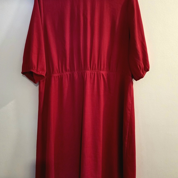RW&CO. Rasberry Red Midi Dress - Picture 2 of 5